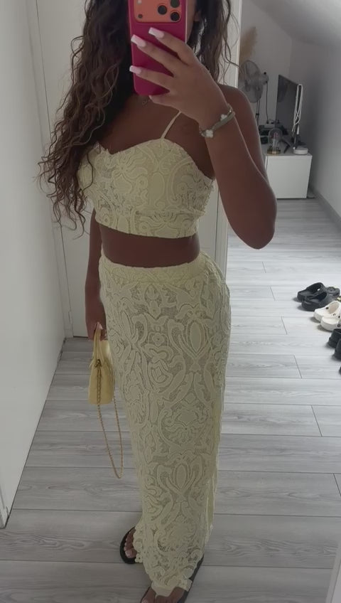 Solea- ensemble jaune pastel